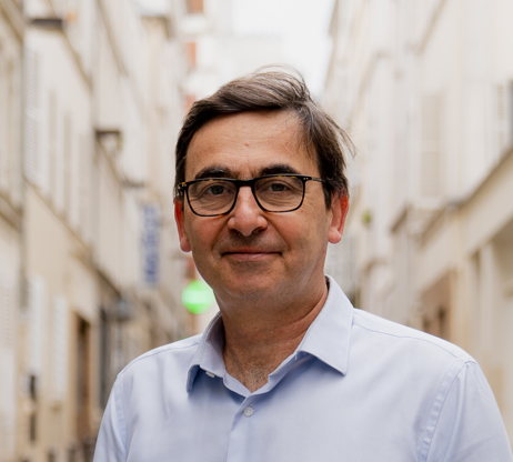 Loïc Josseran stands in centre of street